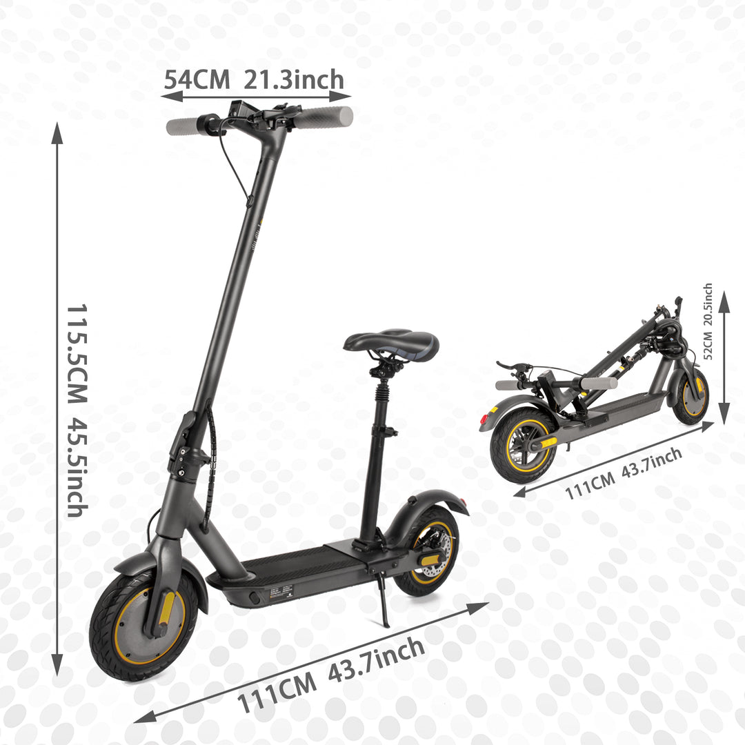 Superfun S10pro Foldable Electric Scooter with Seat for Commuting 750W